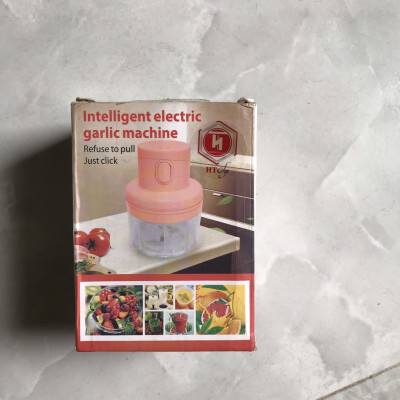 Máy Xay Mini HT SYS Sạc Điện Có Cổng Sạc USB, Nhỏ Gọn Tiện Ích Dễ Sử Dụng Xay Hành Tỏi Rau Củ Quả Thể Tích 250ML - Hàng Nhập Khẩu