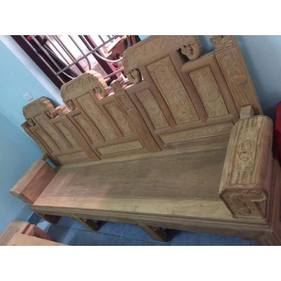 Bàn ghế gỗ phòng khách âu á kiểu như ý tay hộp gỗ lim