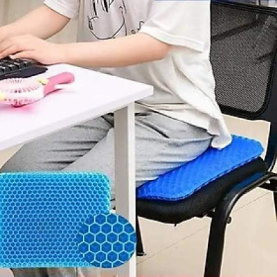 Đệm cao su 3D lót ghế ngồi thoáng khí phù hợp cho nhiều loại ghế - Đệm ngồi 3D dạng tổ ong co dãn đàn hồi cao 