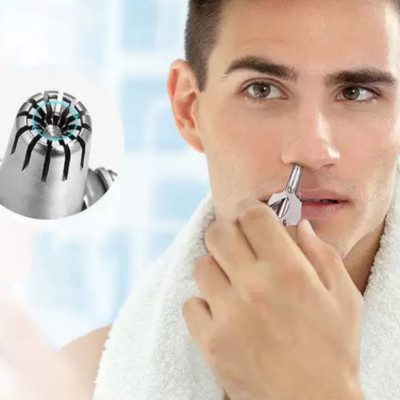 ( Hàng Cao Cấp ) Máy Cắt Tỉa Lông Mũi Thép Không Rỉ , Nhỏ Gọn Tiện Dụng , Dễ Dàng Vệ Sinh ( tặng bộ chổi vệ sinh nội địa nhật mini )