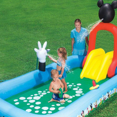 Bể Phao Liên Hoàn Trượt Mickey Bestway 91016