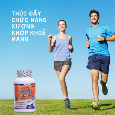 Viên Uống Glucosamine Chondroitin With Msm Giúp Giảm Đau Do Viêm Xương Khớp Hộp 100 Viên
