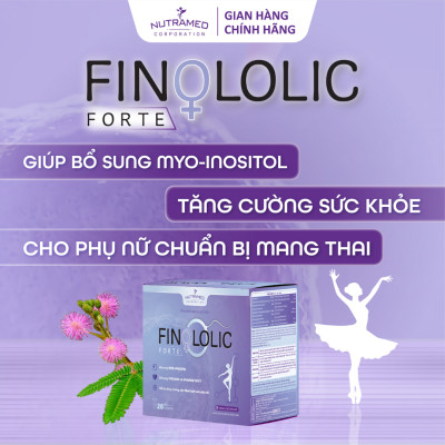 Finololic Forte giúp bổ sung Myo-inositol, vitamin và khoáng chất cần thiết cho phụ nữ thả bầu - Nutramed