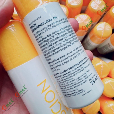 Lăn Khử Mùi SCION Brightening Roll-on 75ml Nhập Thailand- Ngăn Mùi Hôi Nách - Không Làm Ố Áo - Làm Sáng Da Dưới Cánh Tay