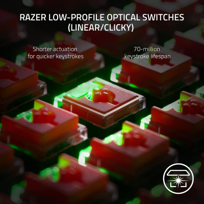Bàn phím Razer DeathStalker V2-Low Profile Optical Gaming Keyboard (Linear Red Switch)_Mới, hàng chính hãng