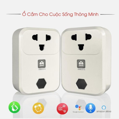 Ổ Cắm Wifi Thông Minh Hunonic SK01 Công Suất Lớn 4000W Điều Khiển Từ Xa Bằng Điện Thoại Thông Qua Wifi