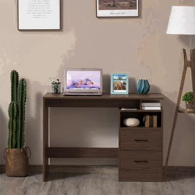 Bàn máy tính gỗ công nghiệp nhỏ gọn SMLIFE Dewey