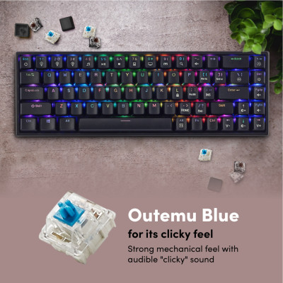 Bàn phím cơ PROLiNK GK6002M (Blue Switch), LED RGB 16 triệu màu, Full N-Key Rollover, Anti Ghosting cho tuyển thủ Esport - Hàng Chính Hãng