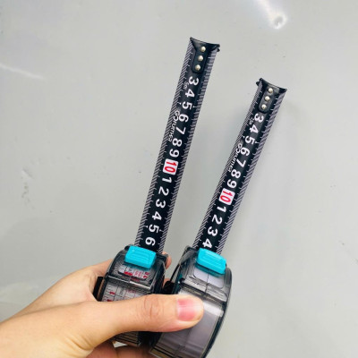 Combo 3 chiếc thước GOFUTHER mặt đen, Thước vỏ nhựa ABS chịu lực, Thước GF vỏ trong