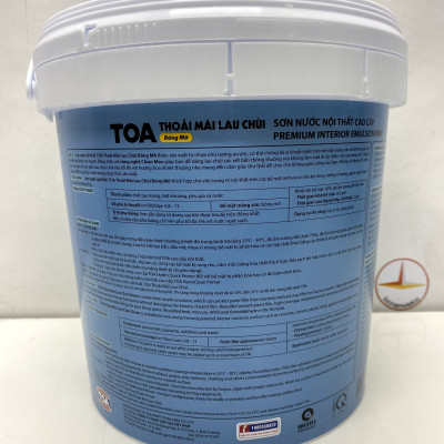 Sơn nước Toa thoải mái lau chùi nội thất màu vàng 7923 _5L