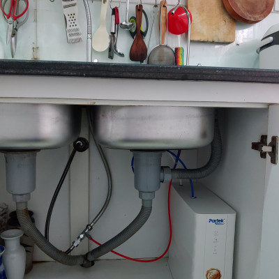 Máy lọc nước uống chính hãng Partek P3385-USF màng sợi rỗng cùng vật liệu KDF và than hoạt tính cao cấp