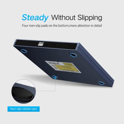 Ugreen UG40576CM138TK 50CM Ổ đĩa quang DVD RW gắn ngoài cổng USB 2.0 mỏng cao cấp - HÀNG CHÍNH HÃNG