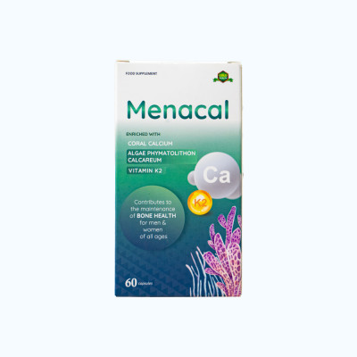 Viên uống Menacal bổ sung canxi ngừa loãng xương (Hộp 60 viên)