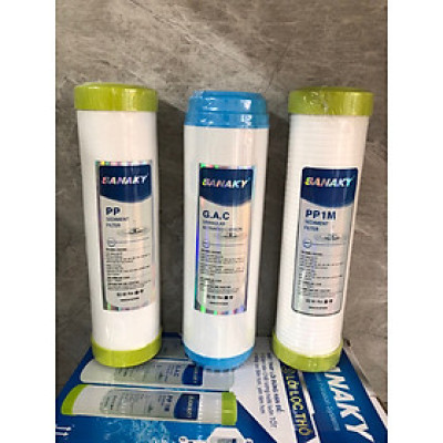 Combo 3 Lõi Lọc 123 SANAKY - Hàng chính hãng Dùng thay cho máy lọc RO