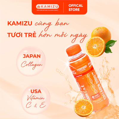 Nước uống bổ sung Kamizu hương cam thanh mát - Lốc 6 chai