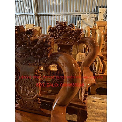 Bộ bàn ghế gỗ tự nhiên nghê đỉnh phòng khách