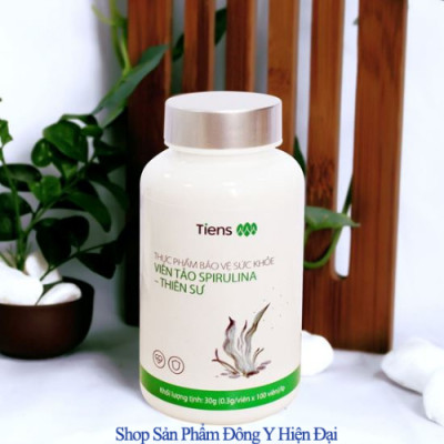 Thực Phẩm Bảo Vệ Sức Khỏe Viên Tảo Spirulina - Thiên Sư. Thực phẩm vàng cho người đau dạ dày,  Chống suy nhược cơ thể Tăng cường miễn dịch. 