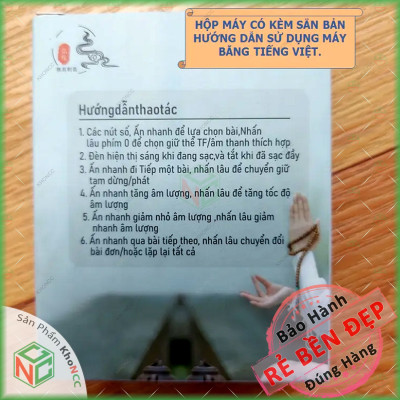 (Nghe Pháp) Máy Loa Pháp Niệm Phật Mini KhoNCC Hàng Chính Hãng - Nghe Kinh, Sấm, Thánh Ca, Bài Giảng - Có Khe Cắm Thẻ Nhớ - KLM-MNPMN50B