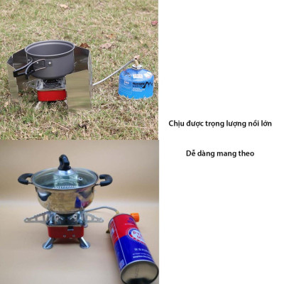 ♝⊕Bếp Ga Mini Dã Ngoại, Du Lịch Gấp Gọn TR359