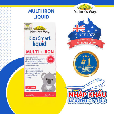 Siro Bổ Sung Sắt & Vitamin Cho Bé Nature