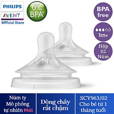 Núm ty mô phỏng tự nhiên mới Philips Avent SCY962/02 SCY963/03 SCY964/02 SCY965/02 SCY966/12
