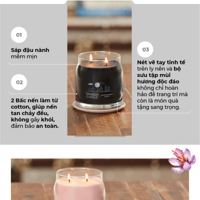 Nến ly tròn sáp đậu nành Yankee Candle size M (369g) - Ocean Air