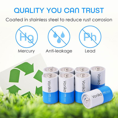 Vỉ 2 Pin Kiềm C 1.5V - Voniko