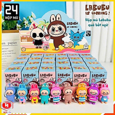 [Fullbox 24 Hộp] Blind Box Móc Khoá Labubu, Móc Khoá Cappybara, Hộp Quà Bí Mật, Quà Tặng Cho Bé