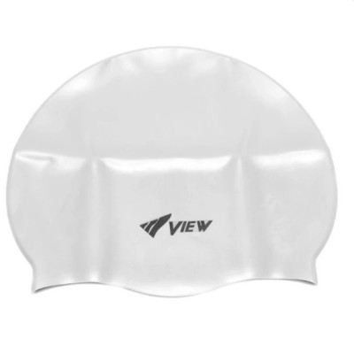 Bộ Kính Bơi Nhật Bản VIEW V610 C (Trong suốt) Chống Tia UV Chống Sương Mù Chuyên Dùng Cho Bơi Buổi Tối Và Nón Bơi View V31(Trắng) - Hàng chính hãng 100% sản xuất tại Nhật Bản