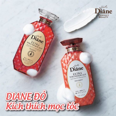 Dầu Xả Moist Diane Extra Volume & Scalp Treatment Hàn Quốc 450ml tặng móc khoá