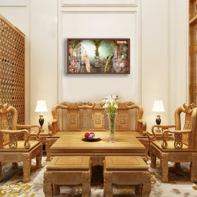 D803 01 Tranh kính Chim Công (được chọn mẫu)