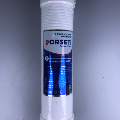 Bộ 3 lõi lọc thô Forseti lõi số 1 - 2 - 3 lọc sạch tạp chất có kích thước từ 1 micron, bảo vệ màng RO - Hàng chính hãng