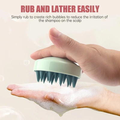 Lược gội đầu silicone - Massage da đầu, giảm ngứa, giảm gàu tăng cường tuần hoàn máu giảm gãy rụng tóc