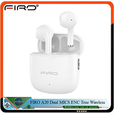 Tai Nghe Bluetooth Nhét Tai Không Dây FIRO A20 - Tai Nghe Bluetooth ENC Giảm Tiếng Ồn Thông Minh - Tai Nghe FIRO A20 Bluetooth 5.3 - Công Nghệ Kháng Nước IPX5 - Tai Nghe Không Dây FIRO A20 - Phù Hợp Với Tất Cả Dòng Máy - Hàng Chính Hãng