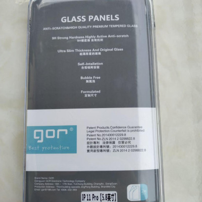 Kính Cường Lực GOR Cho IPHONE 11 Pro / IPHONE X / IPHONE XS - Full Box - Hàng Nhập Khẩu