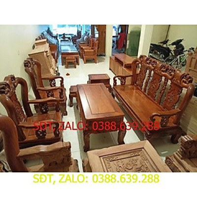 bộ bàn ghế đào gỗ hương lào