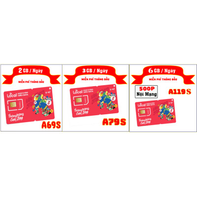 Local Mobifone A69s 60GB/ tháng, Miễn phí tháng đầu sử dụng, RẺ 1 TT, Sim chưa kích hoạt. Hàng Chính Hãng