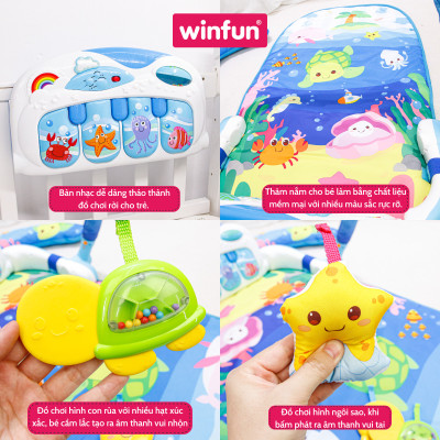 Thảm Nằm Chơi Cho Bé, Thảm Đàn Piano Đại Đương Đa Năng Winfun 0860-NL
