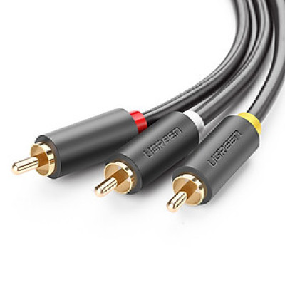 Cáp AV hoa sen 3 đầu RCA dài 3m Ugreen AV105 10526 - Hàng chính hãng
