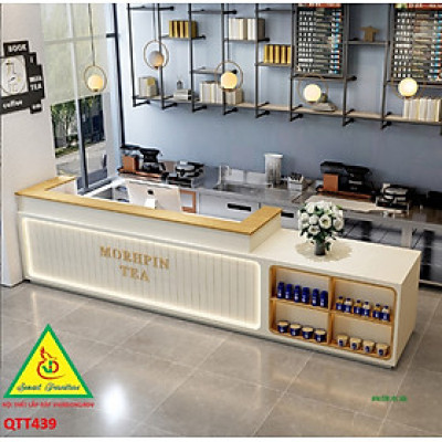 Quầy tiếp tân, Quầy thu ngân, bàn thu ngân QTT439 - NỘI THẤT LẮP RÁP VIENDONGADV