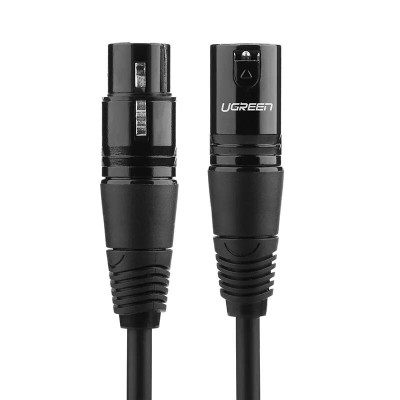 Ugreen UG20712AV130TK 5M Màu Đen Cáp nối dài Microphone cannon âm thanh - HÀNG CHÍNH HÃNG