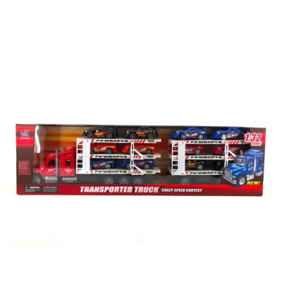 TOYSTAR - 666-200A Mô hình Xe tải chở 12 ô tô (KT 64x8x16.5cm)