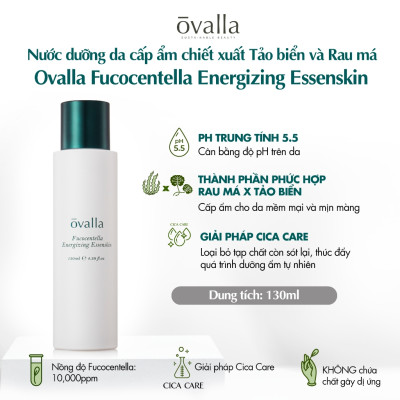 [SALE 70% DATE GẦN] Nước Thần Dưỡng Ẩm Da OVALLA Giúp Cân Bằng Độ Ẩm, Phục Hồi Và Làm Dịu Da Nhanh Chóng (Chai 130ml)