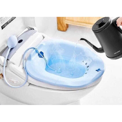 Bệ Xông UNMEI Cho Mẹ Sau Sinh, Chậu Xông, Chậu Vệ Sinh Gấp Gọn Kèm Vòi Xịt Tiện Lợi 