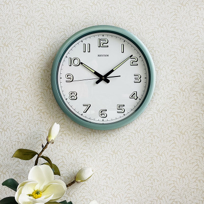 Đồng hồ treo tường Nhật Bản Rhythm CMG805NR05 Kt 42.0 x 4.0cm, 1.4kg Vỏ nhựa. Dùng Pin.