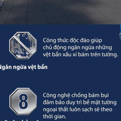 Sơn tường nhà JOTUN JOTASHILED 1L Sạch vượt trội, chống bám bụi (Sơn ngoại thất)