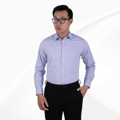 Áo sơ mi nam tay dài màu xanh Navy sáng có túi GENTITI by Thái Tuấn - 1C815HAKT026