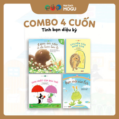 Truyện Ehon bé 3-4-5 tuổi - Bộ 4 cuốn Tình bạn diệu kỳ 