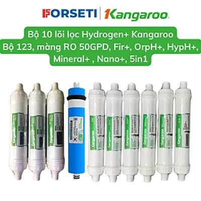 Combo 10 Lõi Lọc Nước Kangaroo Dòng Hydrogen (Model KG100HK...) - Hàng chính hãng