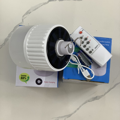 Đèn led KG62 tích điện năng lượng mặt trời siêu sáng, ánh sáng trắng có remote điều khiển và tấm pin năng lượng mặt trời / thích hợp đi vườn, cắm trại, picnic , khi nhà cúp điện 120w- Hàng chính hãng